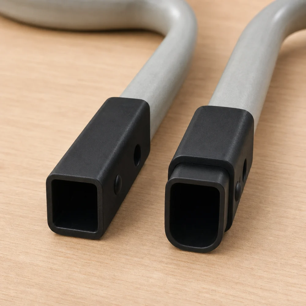 Two similar replacement chair connectors shown for comparison