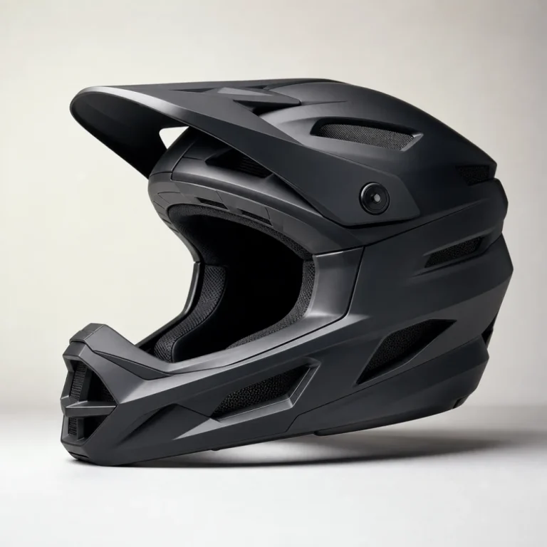 A generic full-face bike helmet displayed on a neutral background.