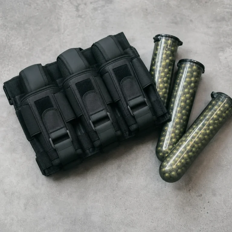 A generic paintball pod pack with unbranded paintball pods on a neutral background.